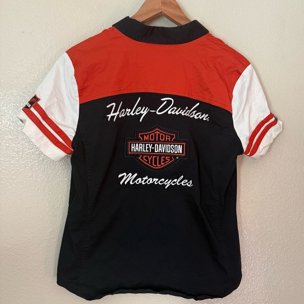 Harley-Davidson Classic Colorblock Zip Up Top - Picture 2 of 3